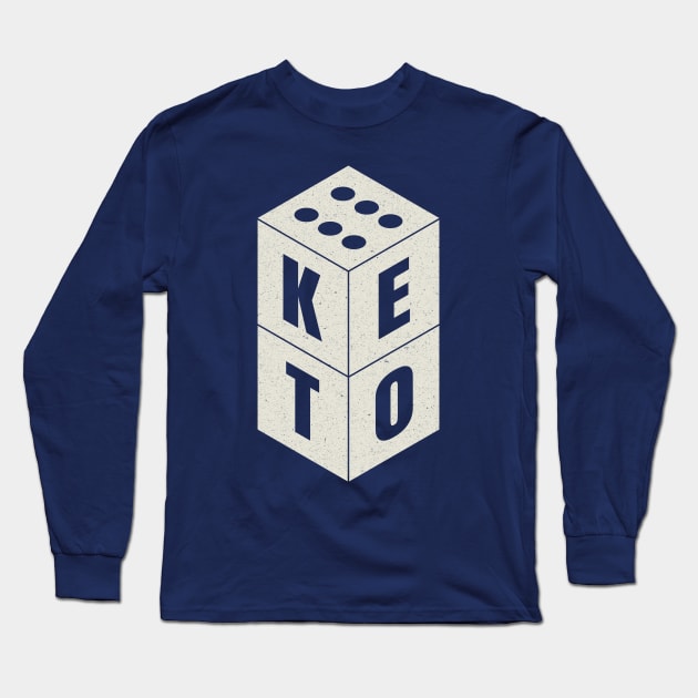 Keto Dice - Ketogenic Long Sleeve T-Shirt by Ketogenic Merch